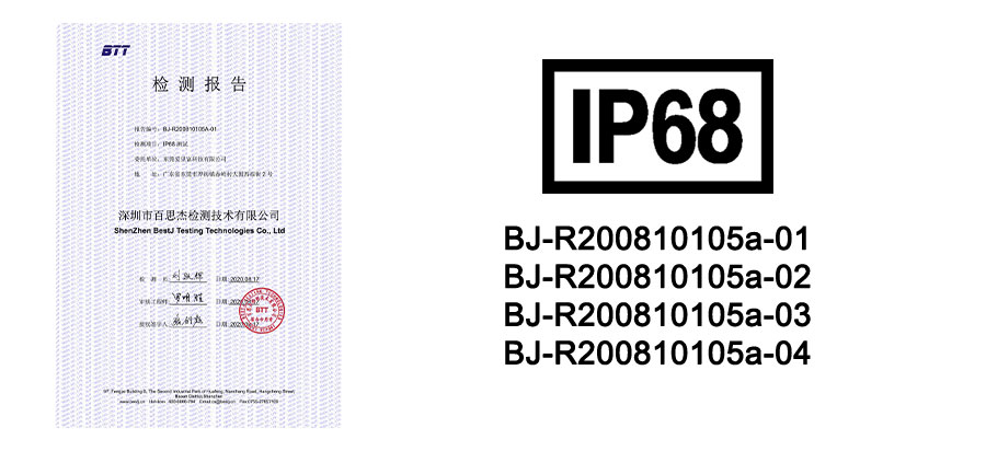 magnetic sensor certificate IP68