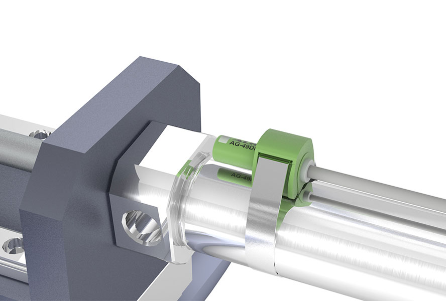 magnetic position sensor for hydraulic cylinder