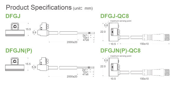 reed switch sensor for cylinder